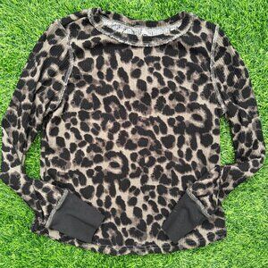 Animal Print Knit Shirt